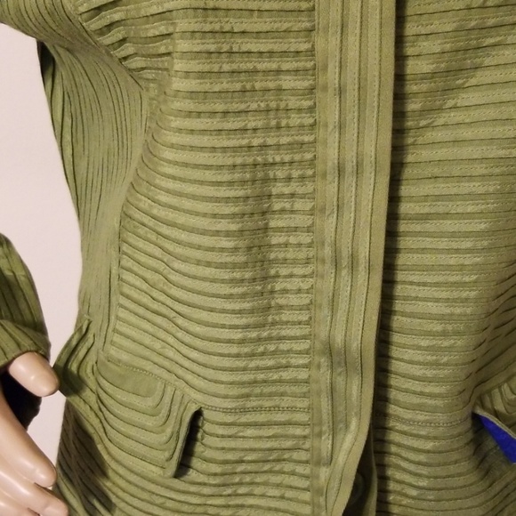 Chico's Women Ribbed Designs Jacket - Picture 4 of 8